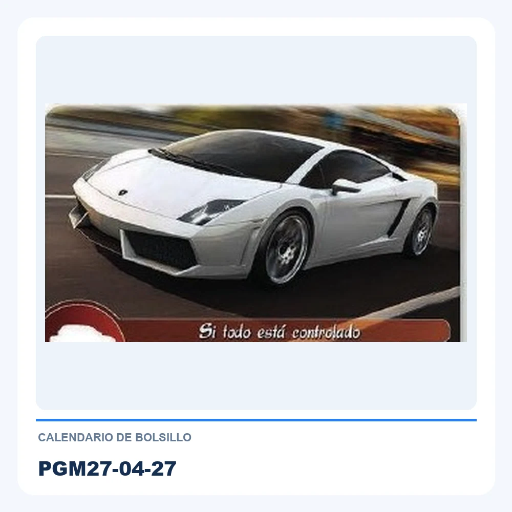 Calendario de Bolsillo PGM27-04-27