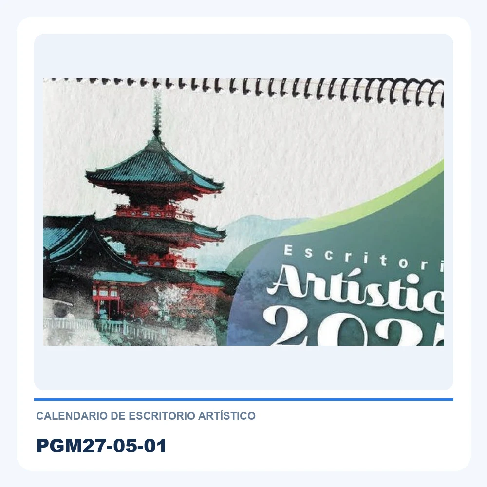 Calendario de Escritorio Artístico PGM27-05-01