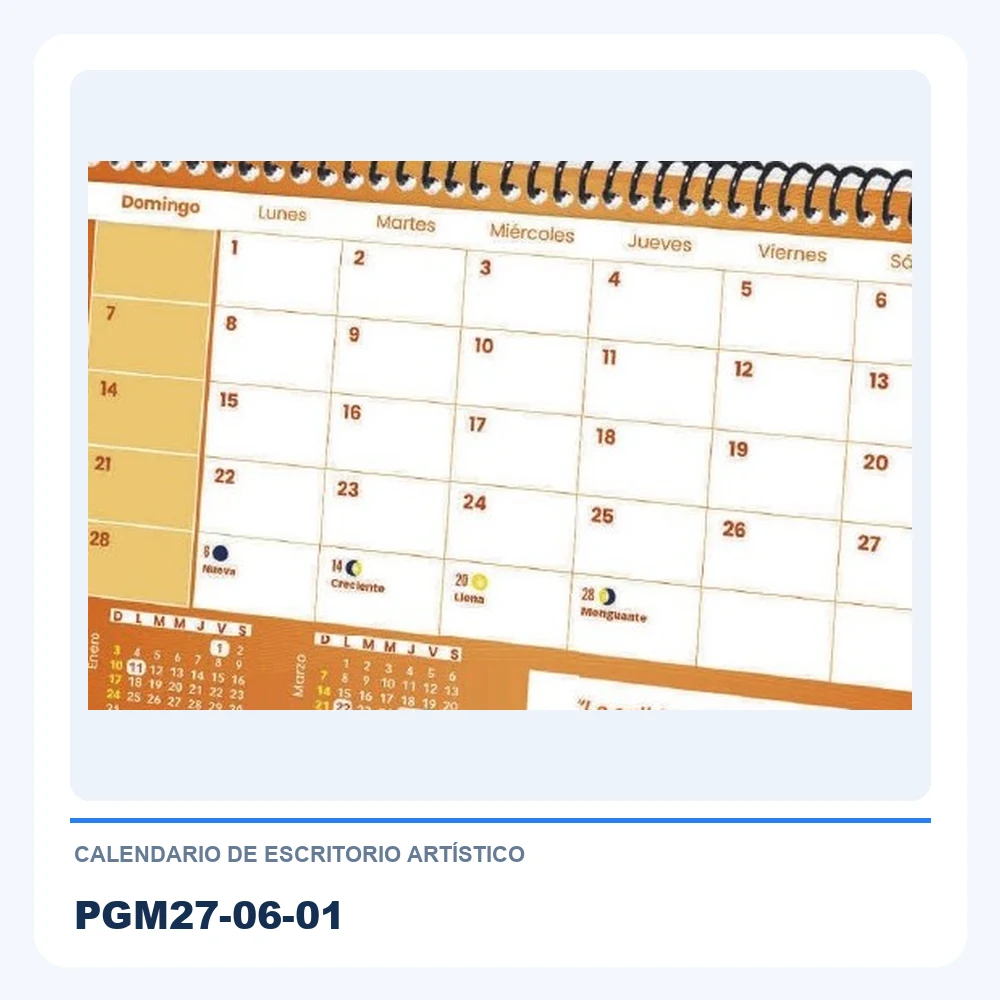 Calendario de Escritorio Ejecutivo 2027