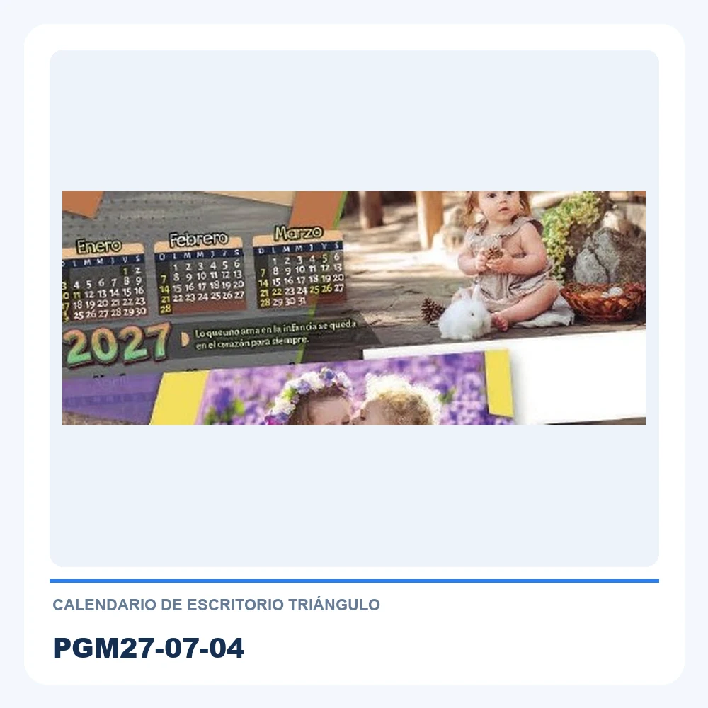 Calendario de Escritorio Triángulo PGM27-07-04