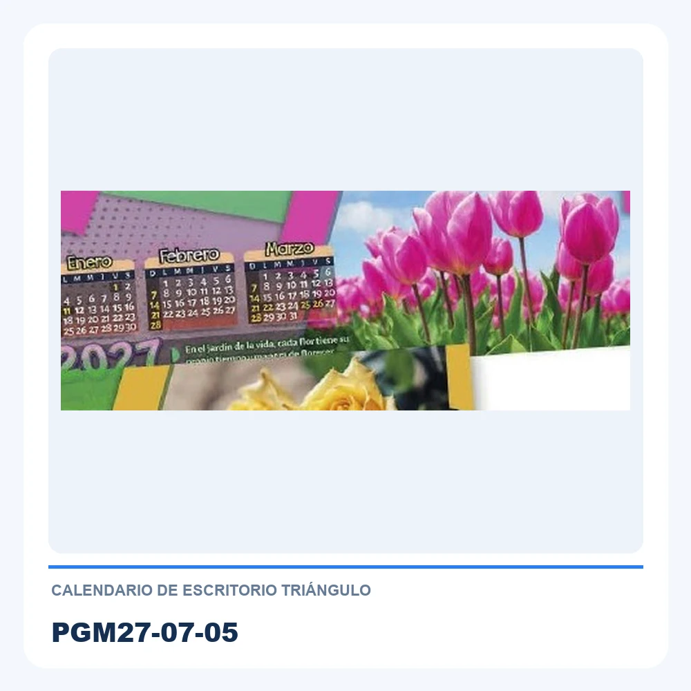 Calendario de Escritorio Triángulo PGM27-07-05