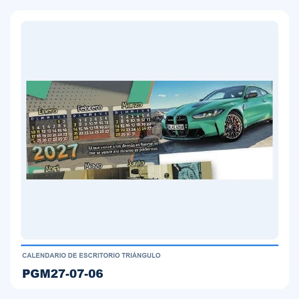 Calendario de Escritorio Triángulo PGM27-07-06