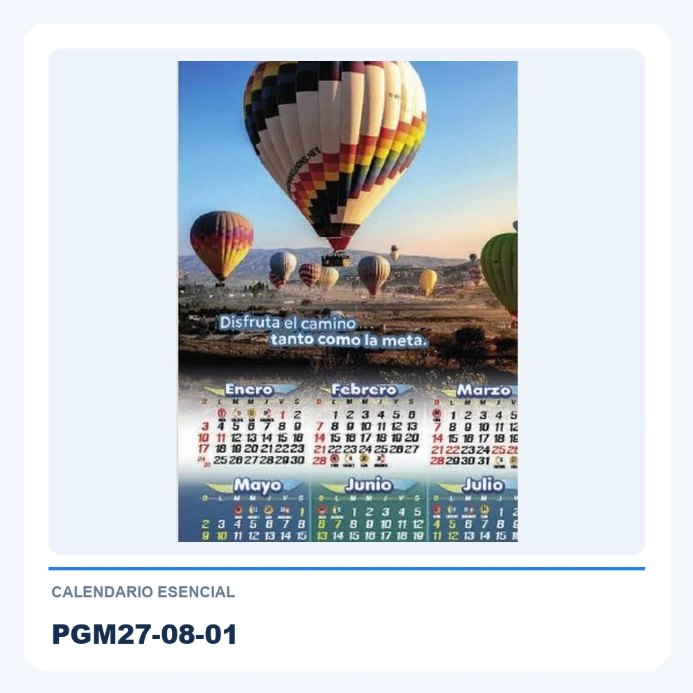 Calendario Esencial PGM27-08-01