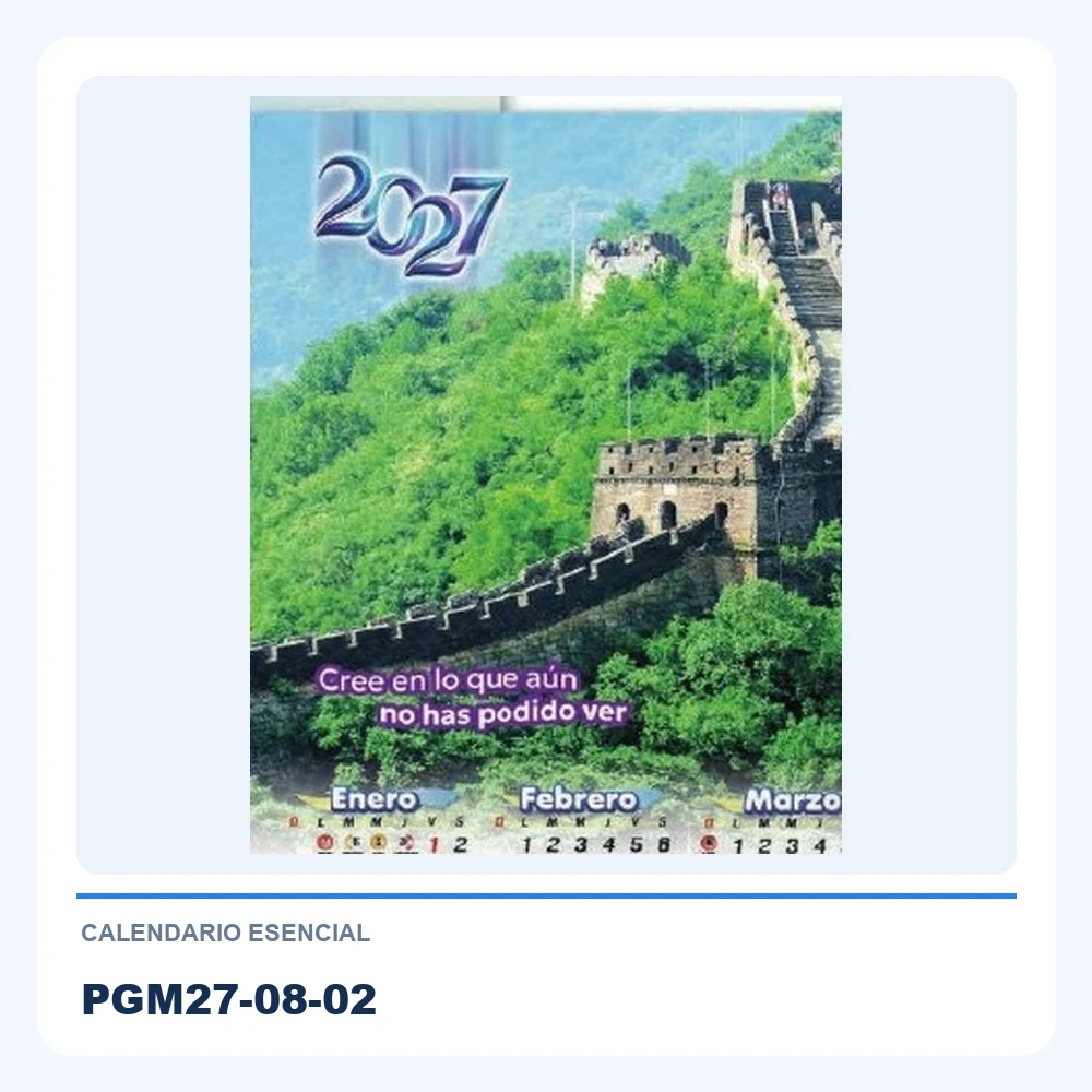 Calendario Esencial PGM27-08-02