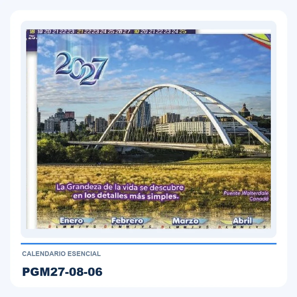 Calendario Esencial PGM27-08-06