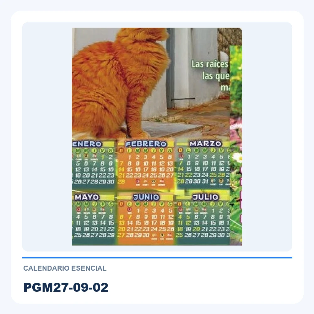 Calendario Esencial PGM27-09-02