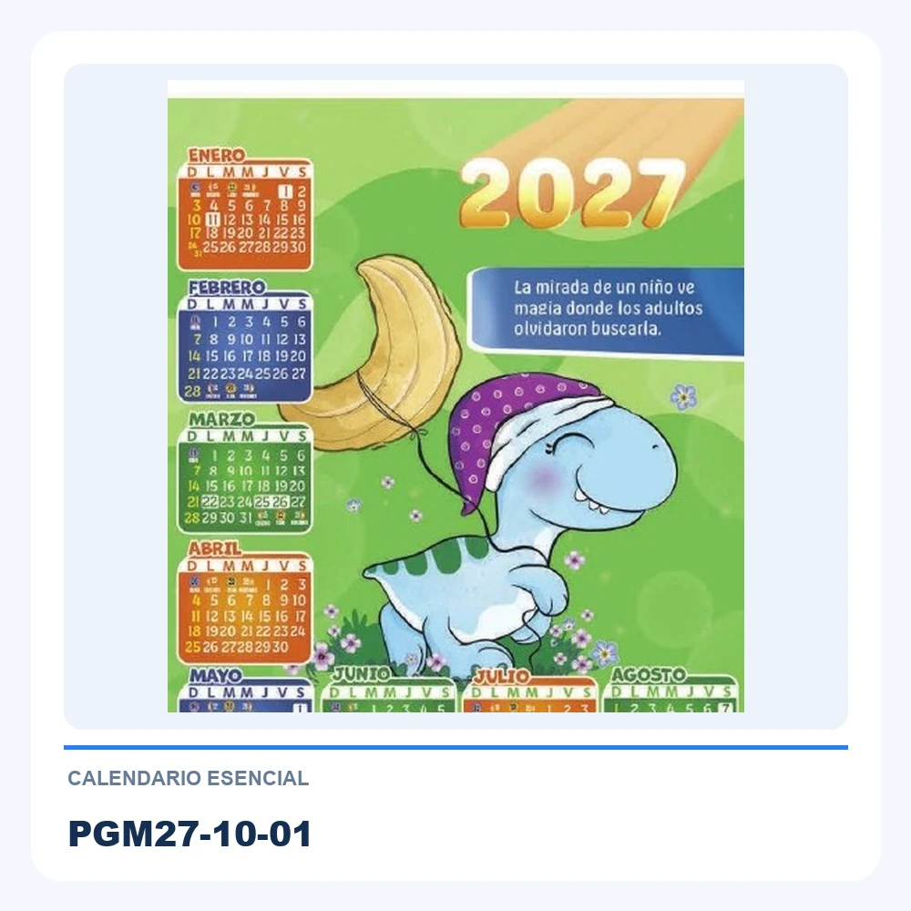 Calendario Esencial PGM27-10-01