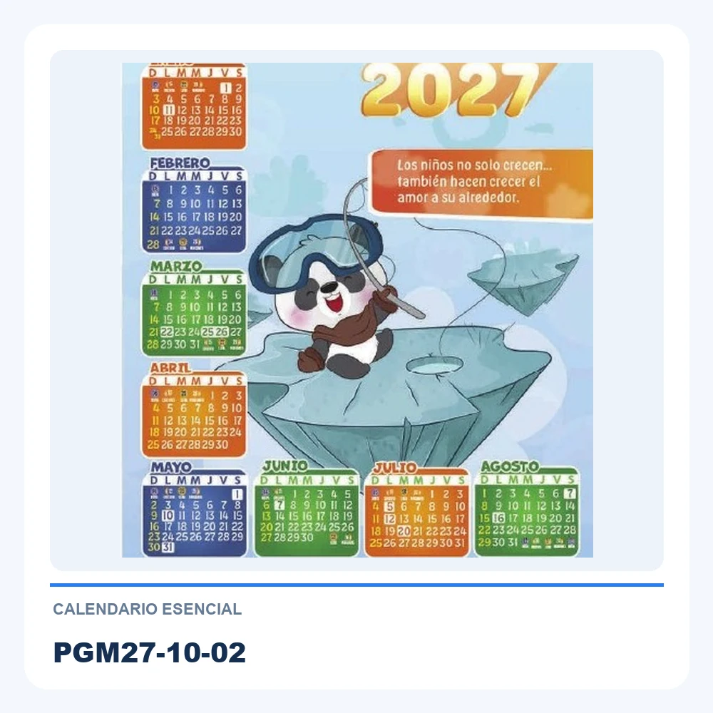 Calendario Esencial PGM27-10-02