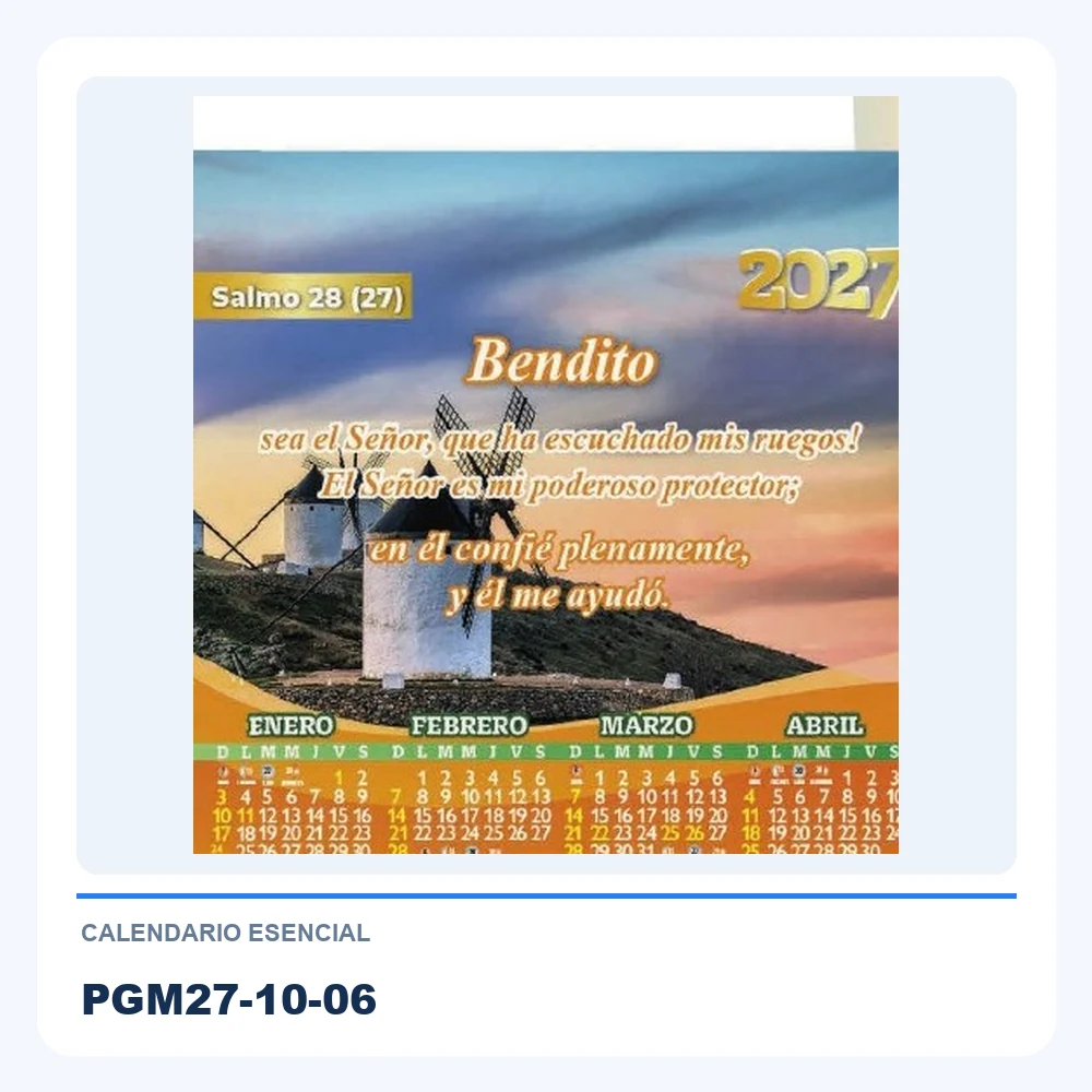 Calendario Esencial PGM27-10-06
