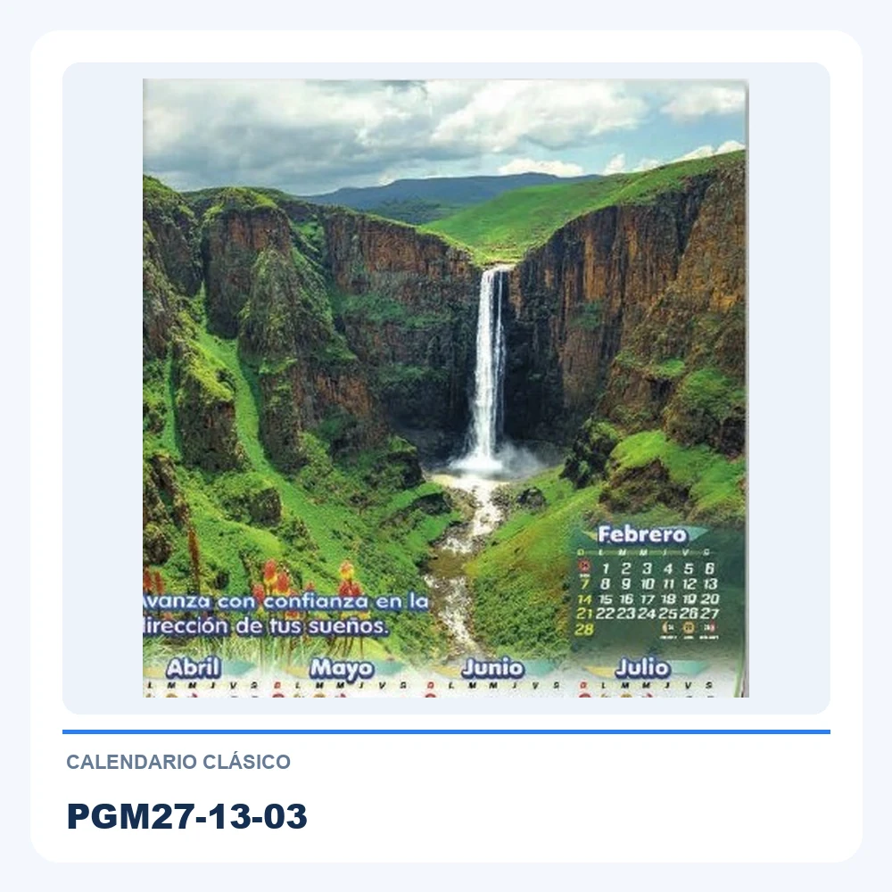 Calendario Clásico PGM27-13-03
