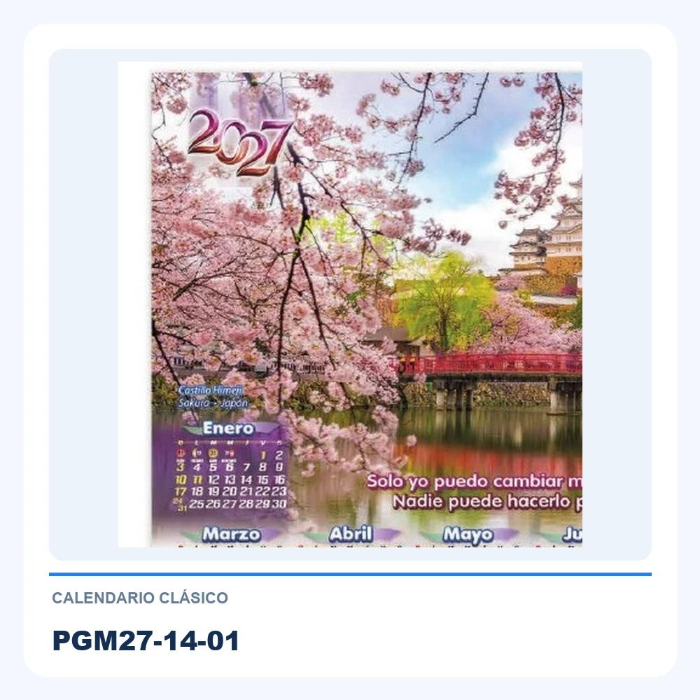 Calendario Clásico PGM27-14-01