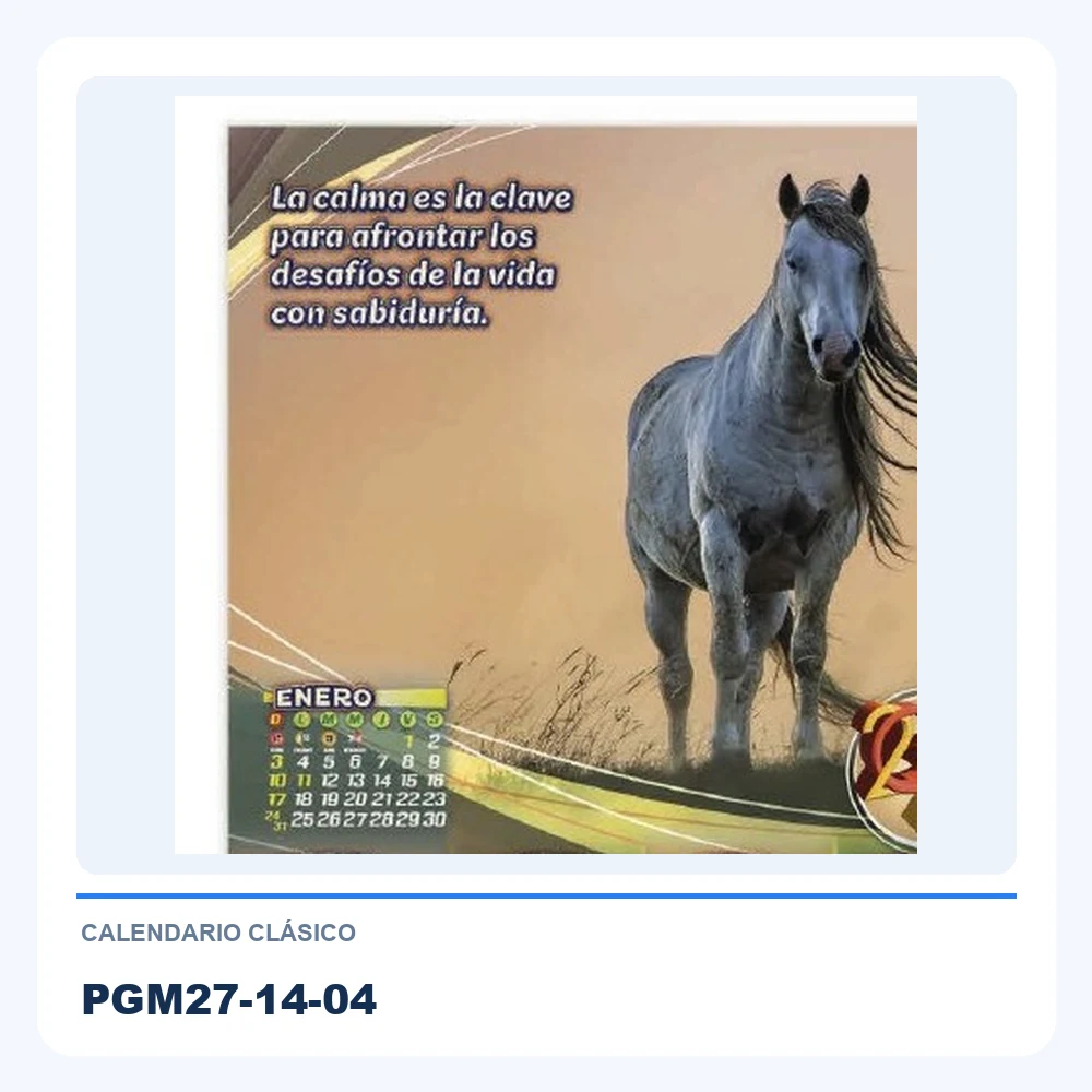 Calendario Clásico PGM27-14-04