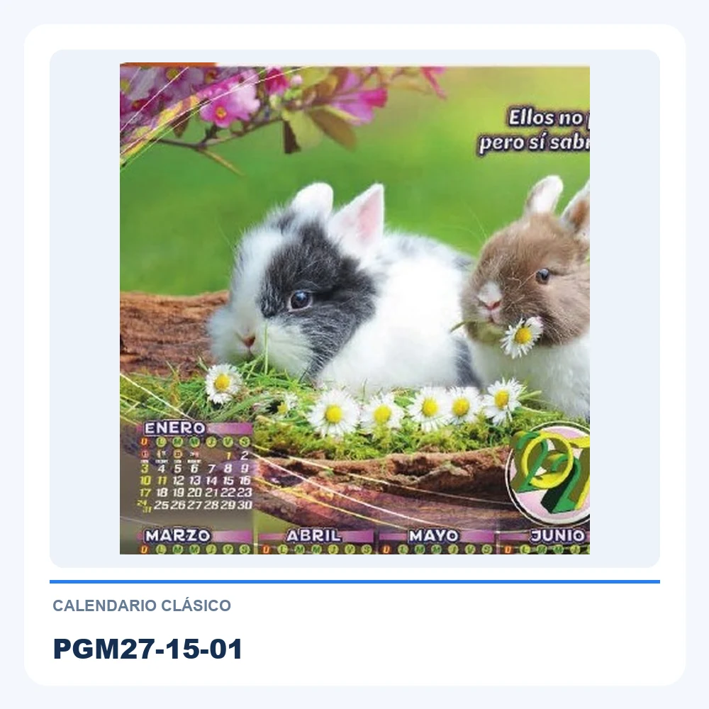 Calendario Clásico PGM27-15-01
