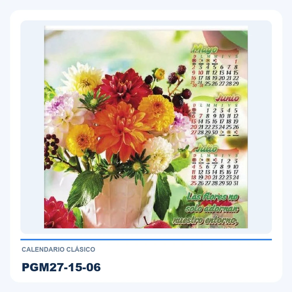 Calendario Clásico PGM27-15-06