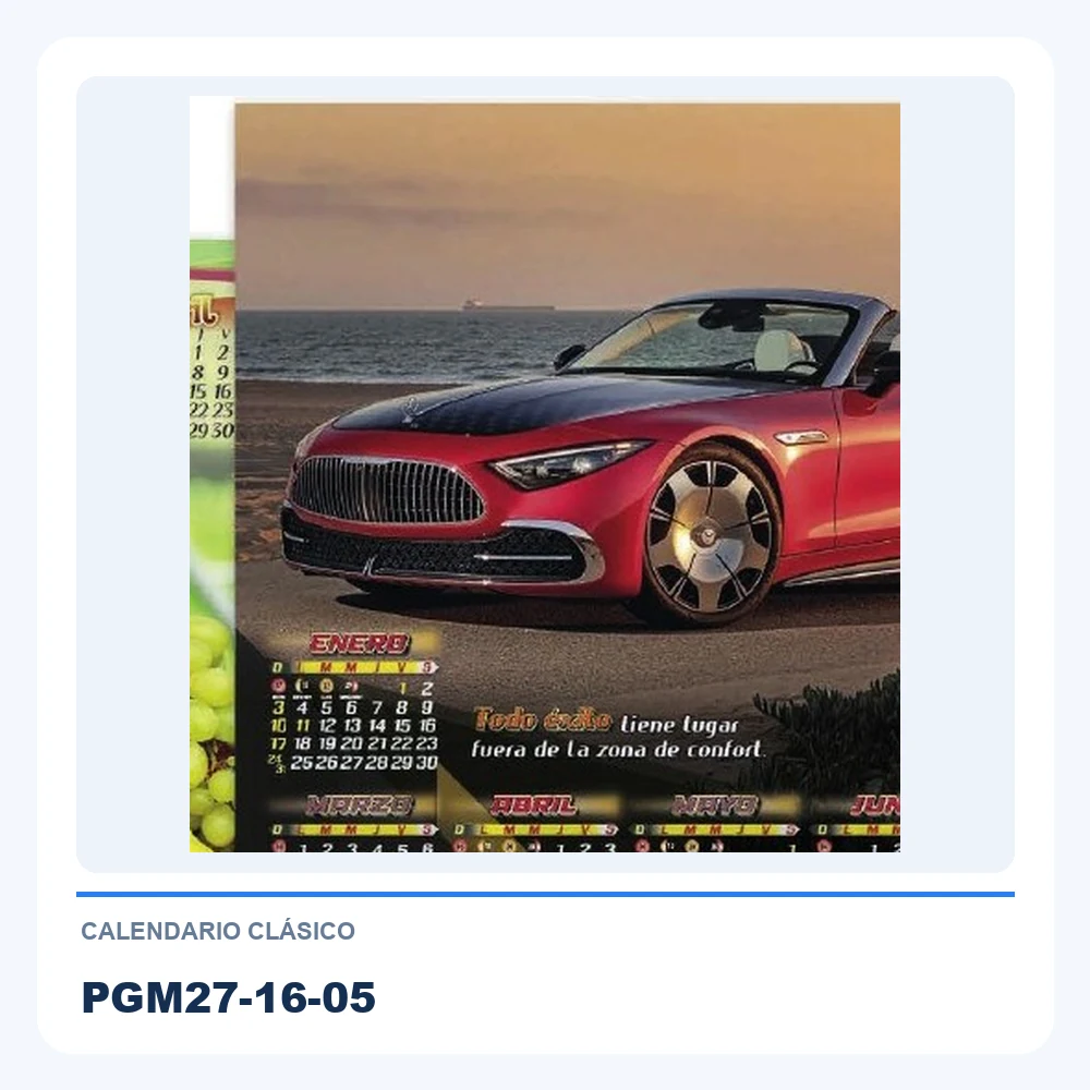 Calendario Clásico PGM27-16-05