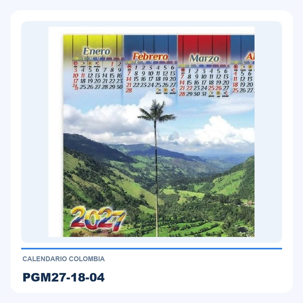 Calendario Colombia PGM27-18-04