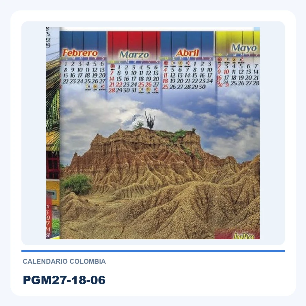 Calendario Colombia PGM27-18-06