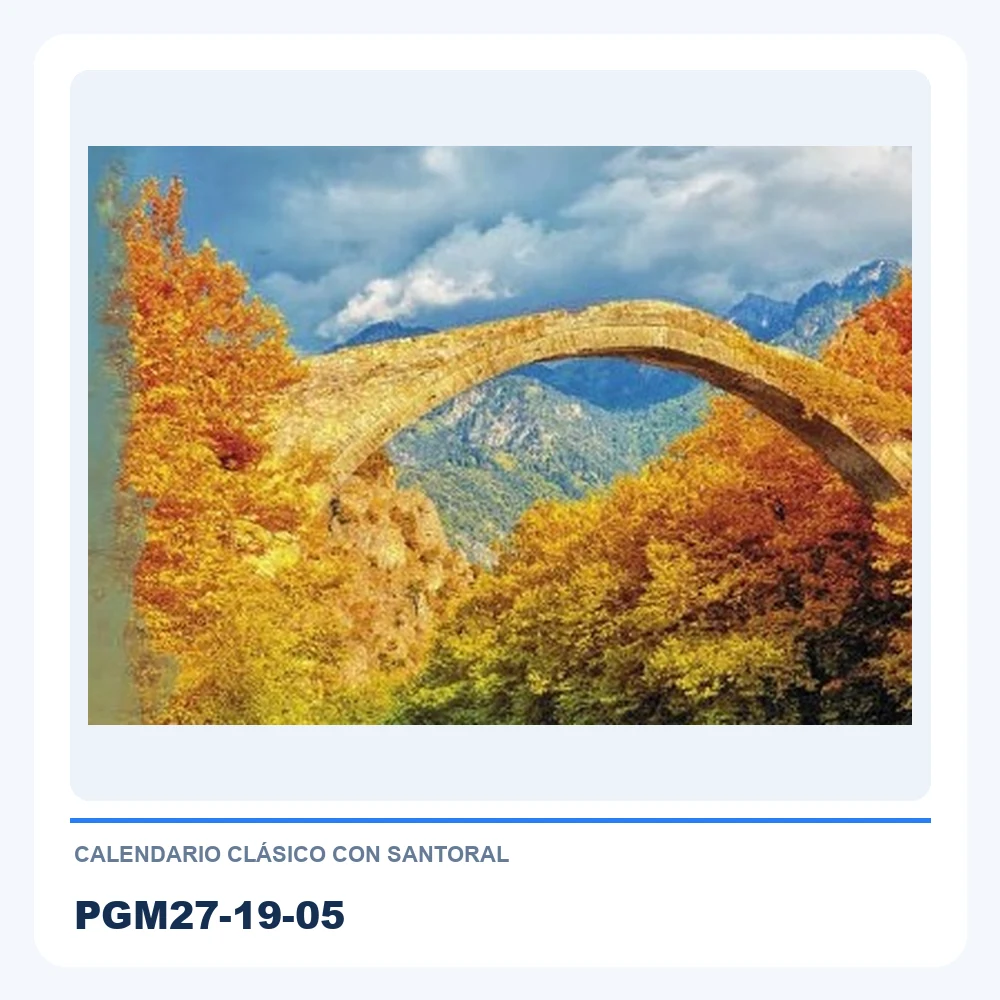 Calendario Clásico con Santoral PGM27-19-05