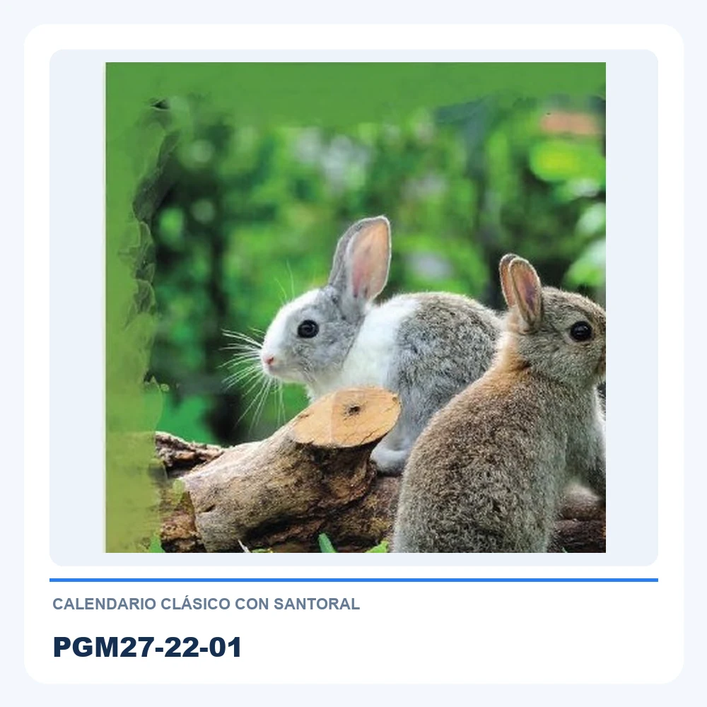 Calendario Clásico con Santoral PGM27-22-01