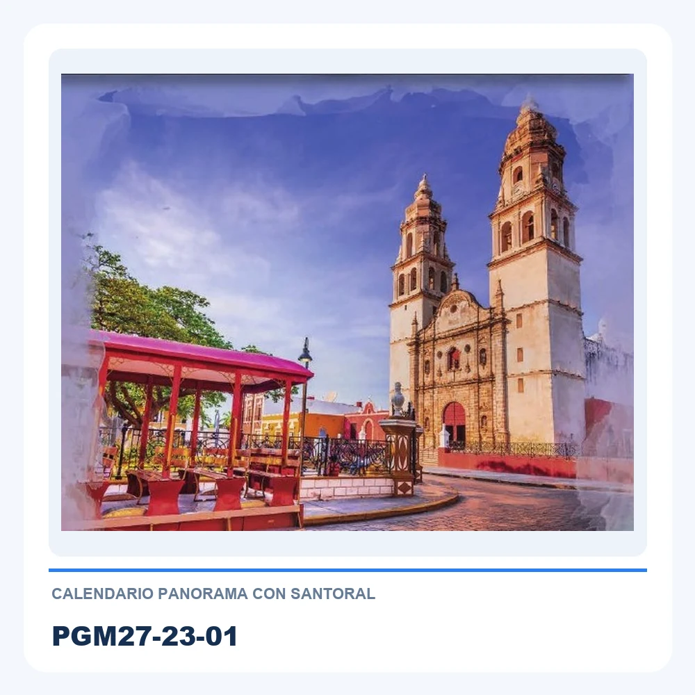 Calendario Panorama con Santoral PGM27-23-01