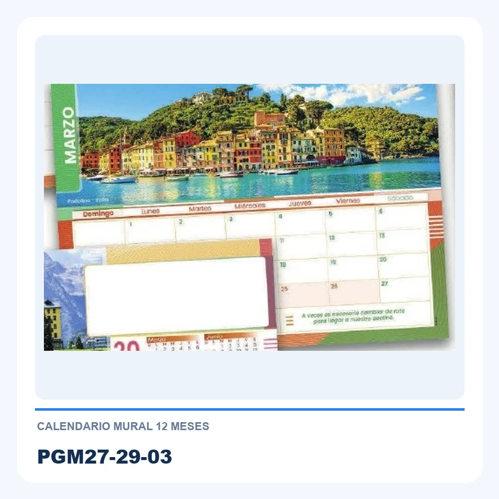 Calendario Mural 12 Meses PGM27-29-03
